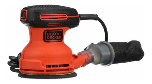 Lijadora Roto Orbital Black+decker Bdero100 Con Sistema Velcro Naranja 50hz 180w 50 Hz