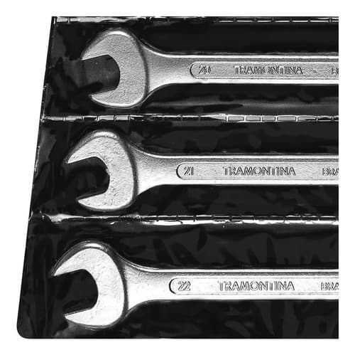Llaves Combinadas Juego De 17 Piezas Tramontina 6-22 .hnt Color Gris