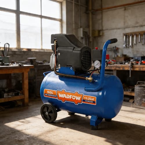 Compresor De Aire 50lt 2.5hp Wadfow Wap3a50 Azul 50 Hz