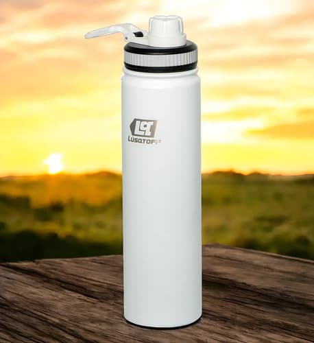 Botella Térmica Lusqtoff Acero Inoxidable 750 Ml Calor Frio Color Blanco