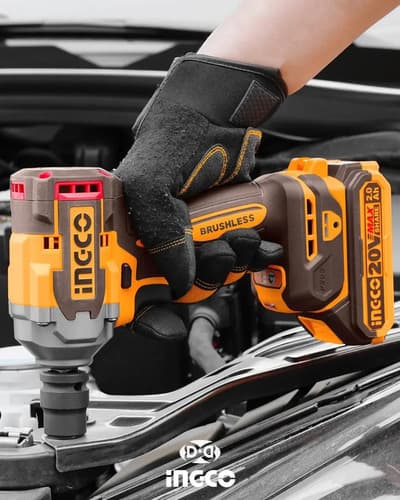 Llave De Impacto 850nm 20v P20s C 2bat+carg+valija Color Naranja Claro Frecuencia 50hz/60hz