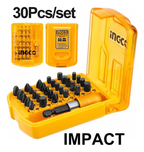 Puntas De Impacto P Atornillador Set Por 30 Ingco
