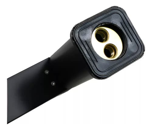 Canilla Negra 18cm Tubular Italomix Lh-3324 Negro Mate