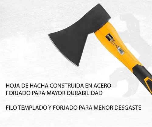 Hacha De Mano Ingco De 600g Con Mango De Fibra De Vidrio