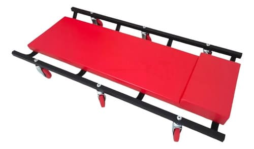 Camilla Mecánico Usa Tools Fr3601 Rojo Acero 6 Ruedas Soporta 150kg