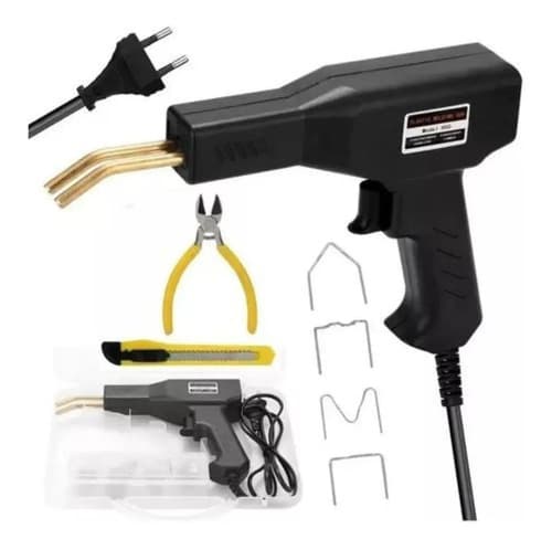 Soldadora De Plastico Grapadora Maquina Para Soldar Grapa Color Negro