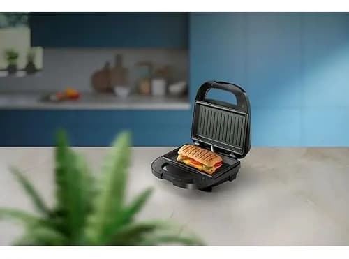 Sandwich Maker Philips Hd2330 Sandwichera 750w Grill Color N Negro