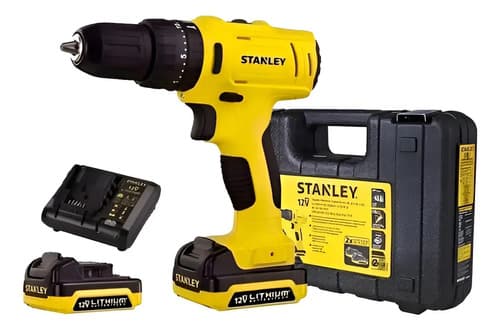 Taladro Atornillador Ina + Jgo. Destornilladores X10 Stanley - Amarillo Con Negro - 50-60