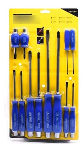 Destornillador De Golpe 12 Piezas Azul