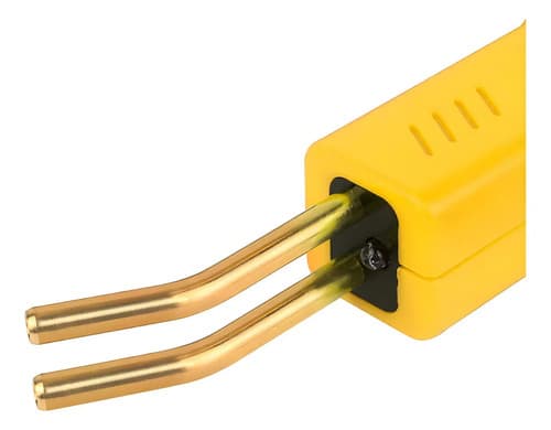 Soldador De Plástico Leisel Bifásica 50w Con 200 Grampas Amarillo