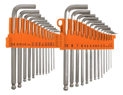 Llaves Allen Milimetricas Y Estandard 25pz Truper 15572 Plateado
