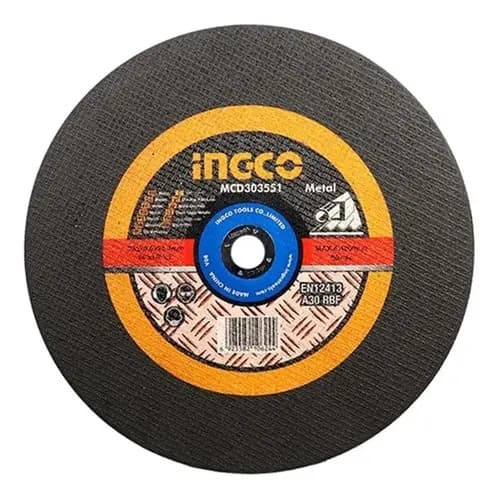 Disco Corte Metal 14 355mm Tronzadora Ingco Mcd303551 Color Negro