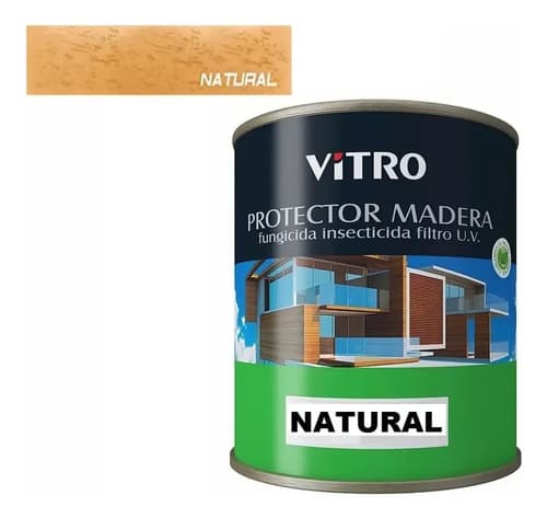 Protector De Madera 4l Uso Interior Exterior Vitro Natural Satinado