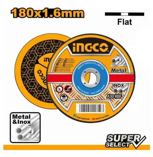Disco Corte Metal Ingco 7 PuLG X 1.6mm Eco Mcd161801 Naranja