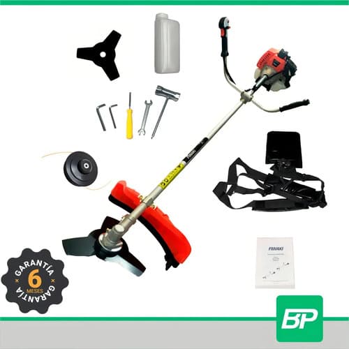 Desmalezadora Fiwaki 52cc 2t 2.2 Hp Con Disco Y Tanza De Corte