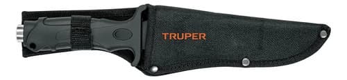 Cuchillo Táctico Para Campismo 7 Truper 103710 Color Negro