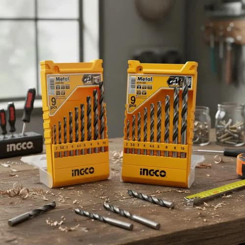 Set 9 Mechas Para Metal Ingco Akd1095