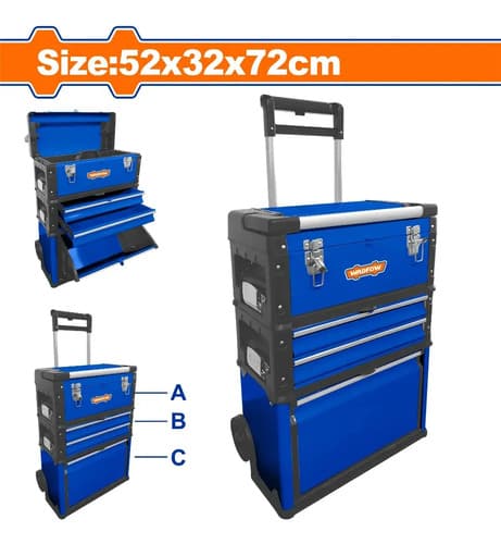 Caja De Herramientas Wadfow Wtb6a72 Azul