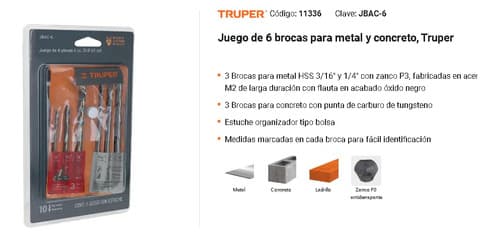 Mecha Truper Jbac-6