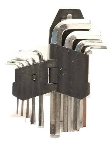 Juego De Llaves Allen 9 Pcs En Soporte Plástico Garageimpo
