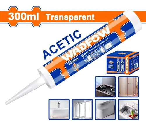 Silicona Transparente 300ml Wadfow Wgq2t32