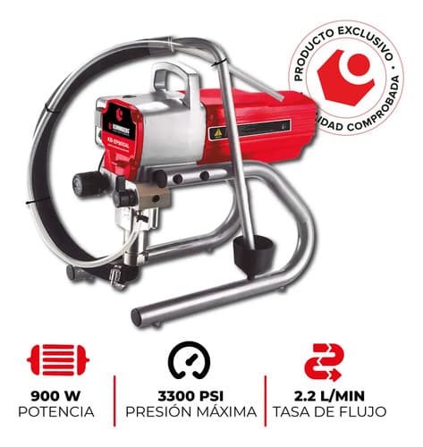 Equipo De Pintar Airless Kommberg 900 W Latex Laca Sin Aire