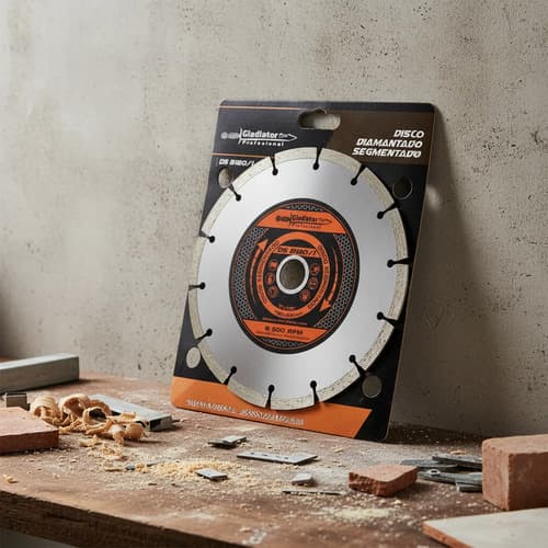 Discos Diamantados Segmentados 180mm Gladiator Gris