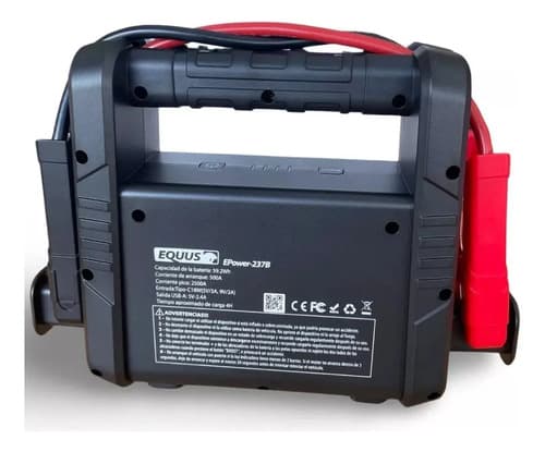 Cargador Arrancador Equus Epower-237b Negro 16000mah