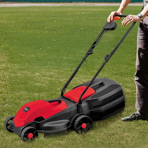 Corta Pasto Nappo Eléctrica 1600w 3200rpm 38cm + Bolsa 35l Rojo