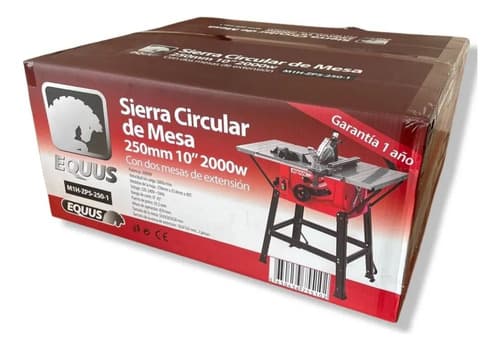 Sierra Circular De Mesa Equus 2000w, 10 Pulgadas, 255mm