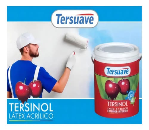 Tersuave Látex Acrílico Tersinol Blanco Mate Interior Exterior 4l