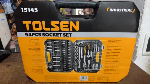 Set Dados 1/4-1/2 94 Pcs. 1/2 Y 1/4 Calidad Premium 15145 Cromado
