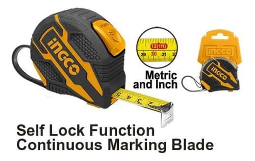Cinta Metrica 5mt X 19mm Metrica Y Pulgadas Ingco Hsmt08519