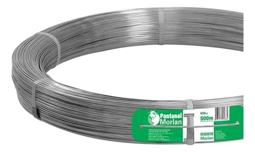 Alambre Ovalado 500m 16x14 (2,7 X 2,2 Mm) Pantanal Morlan Plateado