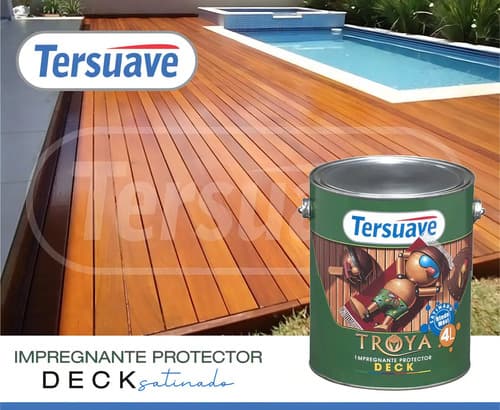 Impregnante Tersuave Troya Solvente Interior Exterior Color Teca 1l Satinado