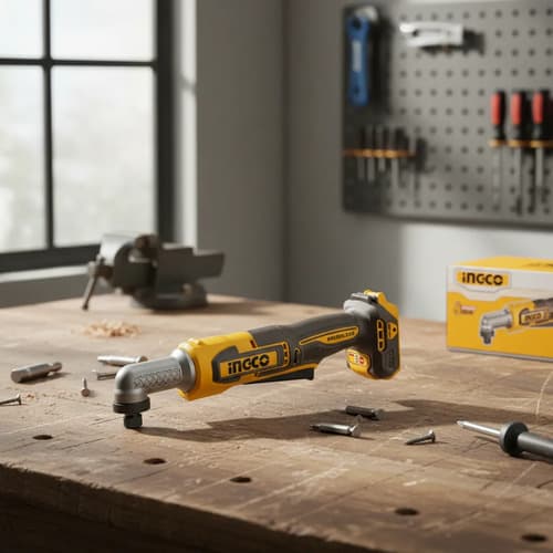 Atornillador Angular A Bat 80nm 20v P20s S/bat S/ Carg Ingco Naranja Claro 20v