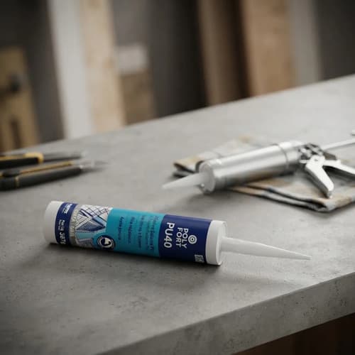 Adhesivo Sellador Poliuretanico Pu40 Gris