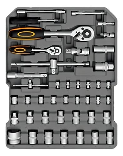 Maletín Portátil Set De Herramientas Lusqtoff 245 Pz Juego