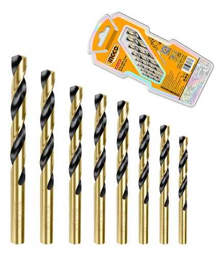 Kit Set Juego Brocas Para Metal 8 Piezas Ingco Akdb0801