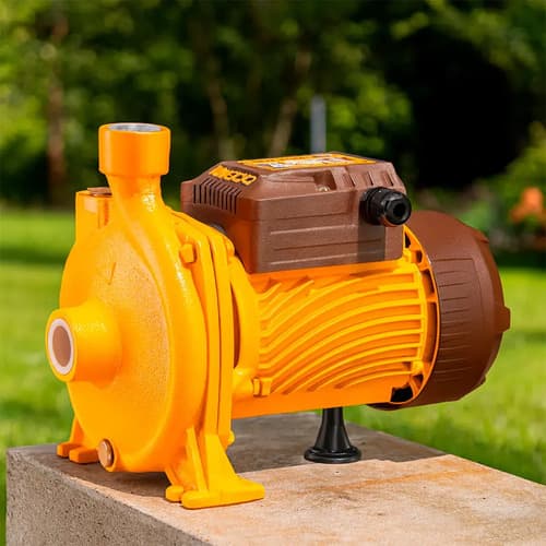 Bomba Centrifuga Ingco 2hp 1500w Potente Caudal Alto Naranja 50 Hz