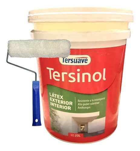 Pintura Latex Exterior Interior Tersuave Tersinol 10 Litros Blanco