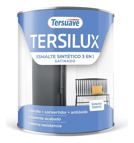 Esmalte Sintetico Satinado Multiuso Blanco Tersuave 1 Litro