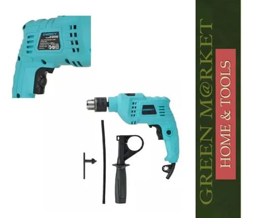 Taladro Percutor Eléctrico Energy 550w 13mm 2800rpm 2900gpm Turquesa