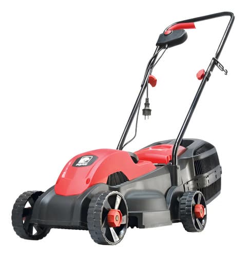 Cortadora De Césped Eléctrica Con Bolsa Recolectora De 1600w Rojo