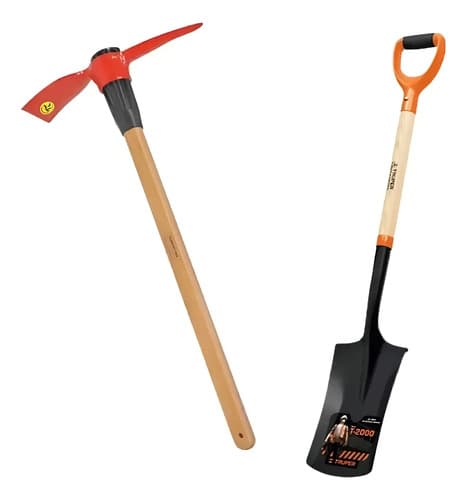 Kit Pala Corte Pocera Truper + Pico Punta Tramontina Aa