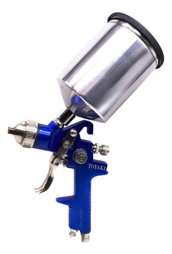 Pistola Gravedad Para Pintar Toyaki Tk-2012a Metal Plateado 600 Ml