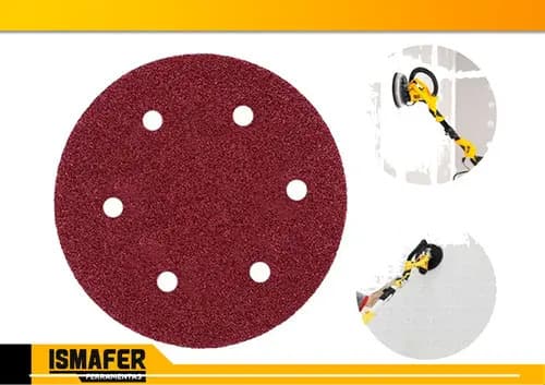 Pack De Lijas De Fibra Menegotti En Disco Para Mampostería Con Velcro (10 Unidades)