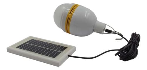 Lampara Led Recargable Con Luz Solar - 3m De Cable Blanco Frío