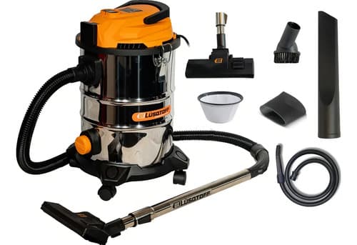 Aspiradora Polvo Liquido Lusqtoff 25lts 1400w Gris