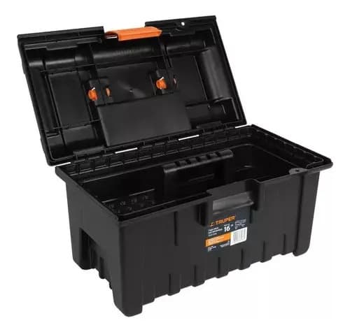 Caja De Herramientas Truper 16 Pulgadas (41 X 23 X 22) Negro